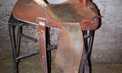 14" Billy Cook Barrel Saddle for sale. Model # 1527. 7/8 Rigging and Semi-QH bars. Used, but still in good shape. Great saddle, loved it, fit all my horses good. Only reason for selling is it's too small and I bought a bigger one. Retails for about $1800
