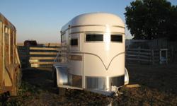 I have a champion 2 horse trailer for sale, has electrical brakes, clean floor (no rot), double axel, fully enclosed but can open windows and take off the tops of the back doors. light weight and easy to pull. Can call 403-502-5163 or e-mail me. asking