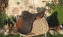19" dark brown jumping saddle.
Comes with stirrups but no leathers.
$125.00
 
Used but in good condition.
 
519-934-0612