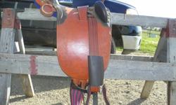 I have an australian saddle for sale, it was used once(very comfy) but it didnt fit my hores very well, i put it in the shed and a mouse chewed a hole in the padding, it can be fixed very easily, just needs a little stuffing and stitching(im just not very