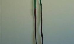 TWO PAIRS OF ROUND REINS
GREEN RUBBER & LEATHER REIN- $10
TAN LEATHER REIN- $15
OR WILL SELL TOGETHER FOR $20