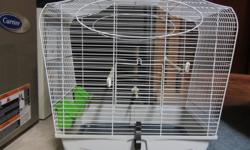 I have some cages for sale. A have 2 cages for 20$ each (picture 1 and 2, it is good for 2 budgies). Picture 3 goes with stand - 30$ (it is also good for 2 budgies). Last one is good for two cockatiels -50$. I will include the accesuares as well!