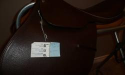 I have a Don Rodrigo (endorsed by Stubben) english saddle for sale.  It is made of high quality leather and is in almost new condition (used 4 times).  It has a 17 1/2" seat.  I am not sure if it is a close contact or jumping saddle.  It comes with a new