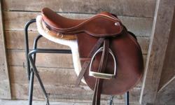 Good used 16" close contact saddle, comes with leathers and stirrups, $150,
16.5 close contact, $150,
17.5" Passier all purpose $300
17.5 all purpose $100.
Saddle pads, girths and some stirrups also available.
We're cleaning out the tack room. Email us
