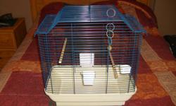 I have two cages for sale, both are in great condition. The med size one is $25 and the large one is $60.
