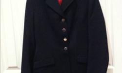 Vintage Pytchley riding jacket. Navy wool, made in England, best quality. Women's size 5-6. Add black buttons for a conservative look or keep the silver for some flair!
This ad was posted with the Kijiji Classifieds app.