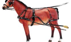 Looking for a complete Pony Harness for a Welsh Mountain Pony, 12.2 hh,
Girth diameter about 62 inches,
good or new condition, prefer Leather but a good
Nylon harness will also do.
Please e-mail picture and price.