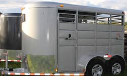 3 in stock to choose from - price reduced to clear them out for the season.
 
2011 -Calico 2 Horse trailers
All Steel construction
Slant Load
Step up
Bumper pull
Dressing room
2 Saddle Racks in DR
Bridle Hooks in DR
Light in DR & horse area
1 Piece rear