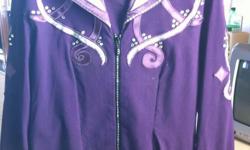 Large purple showmanship outfit (jacket and pants).