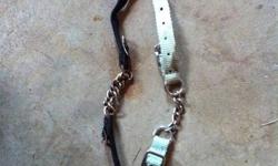 Tack for sale.
Running Martingale-SOLD
English Girth 140 cm or 56"
Nosebands x3
Horse hair accesorie
Bridle hook
Rubber trailer hooks x3
Western breastplate
Leathers
Reins (clips full around)-SOLD
Horseshoe bridle hook
Leather lead rope with chain
English