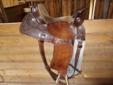 15 inch western rawhide saddle